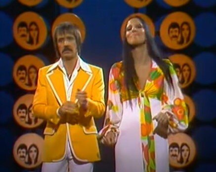 Сонни Боно и Шер на своём теле-шоу "Comedy Hour", 1971 г.