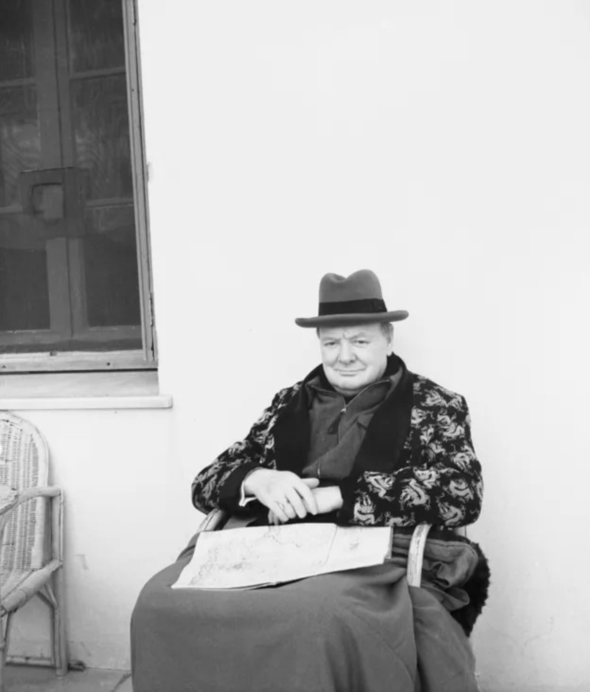 Премьер-министр Великобритании Уинстон Черчилль