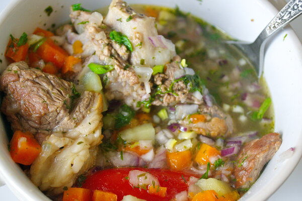 Просто вкусный овощной суп с бараниной: Ничего лишнего