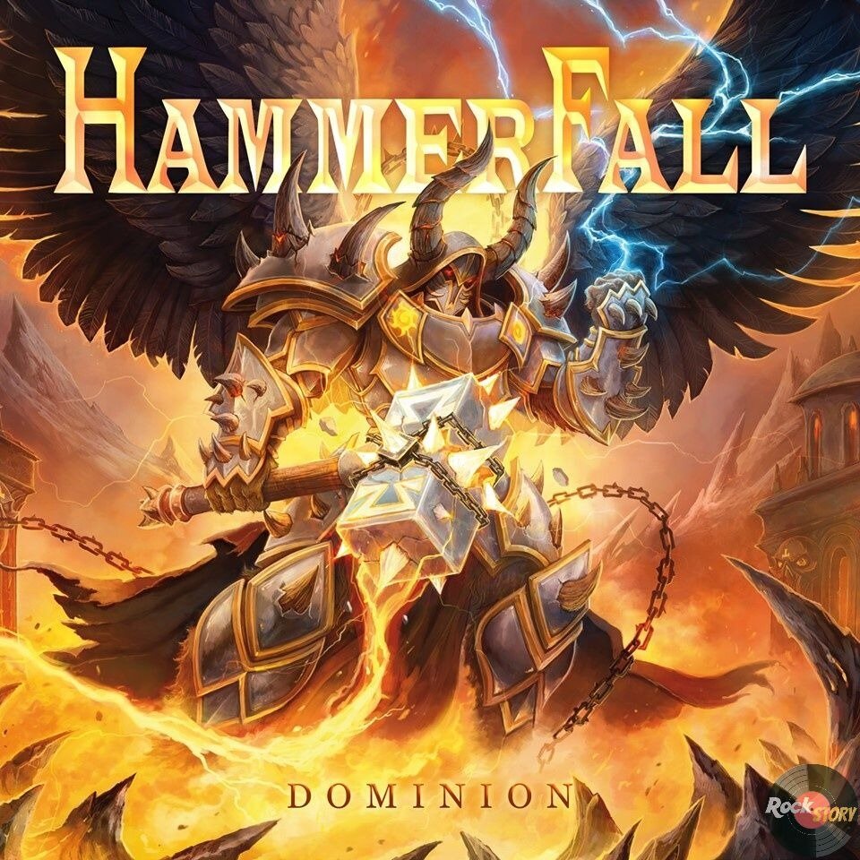 На фотографии обложка альбома Dominion группы HammerFall