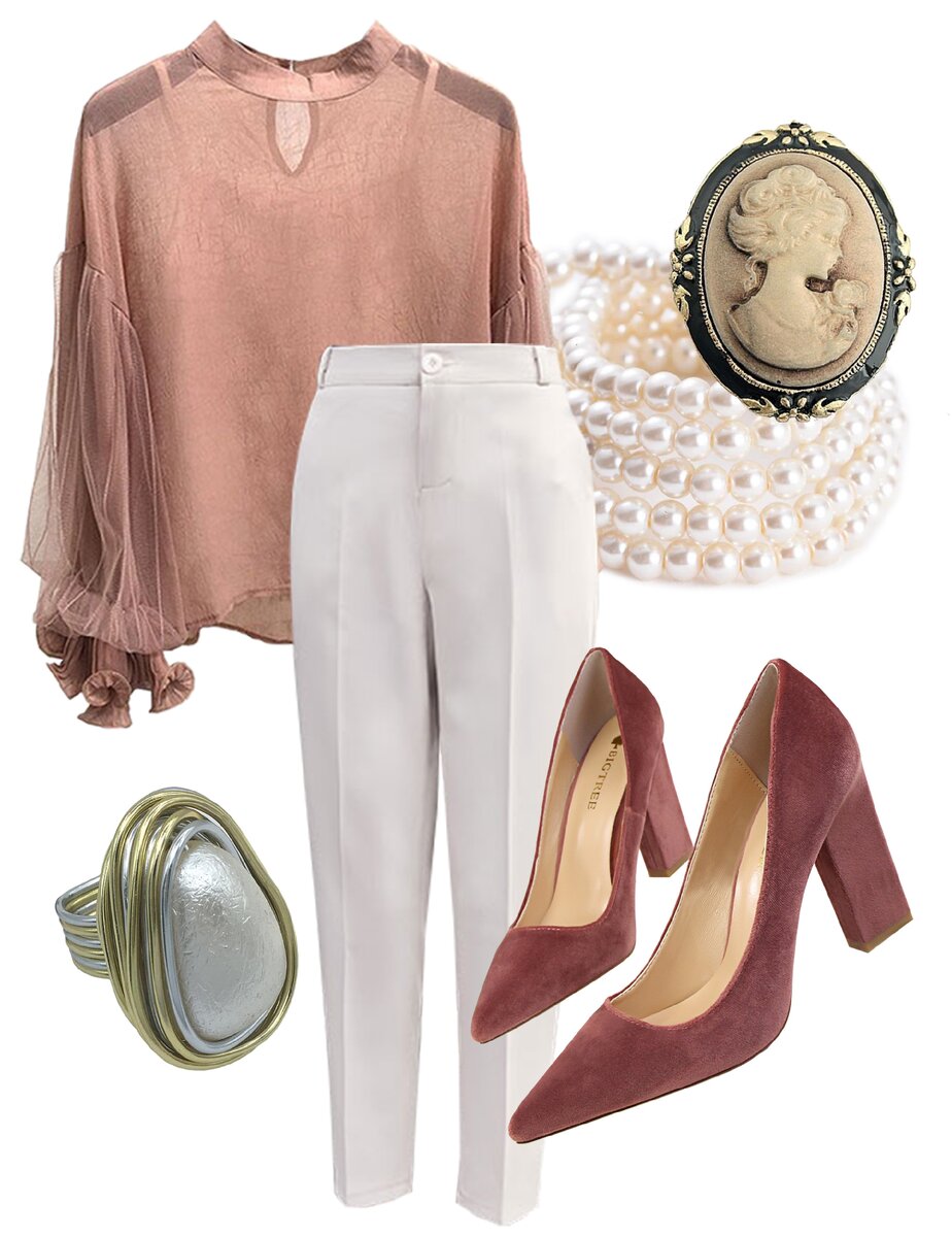 Сет составлен из фотографий реальных вещей.