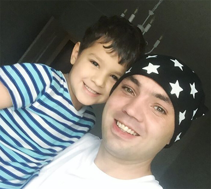 Александр Гобозов с сыном