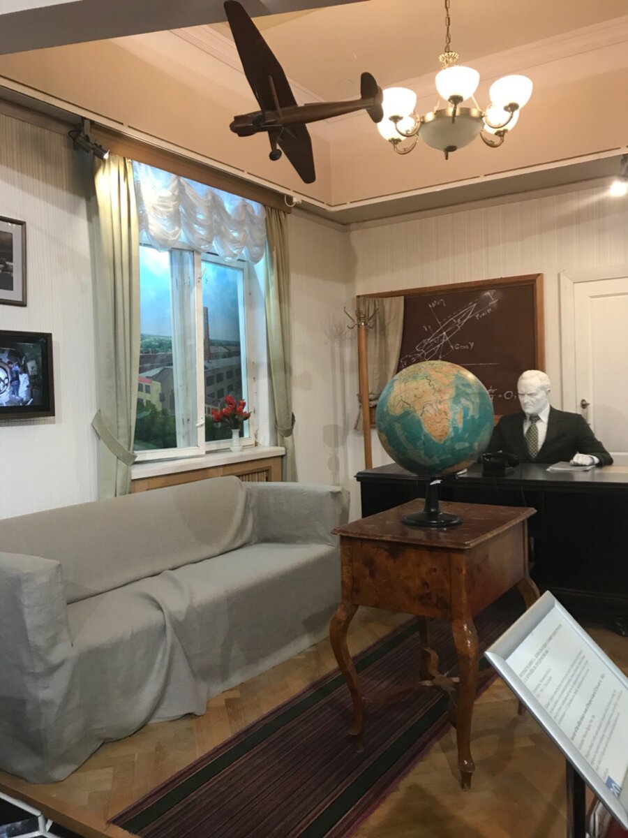 кабинет Сергея Королева в музее Космонавтики на ВДНХ