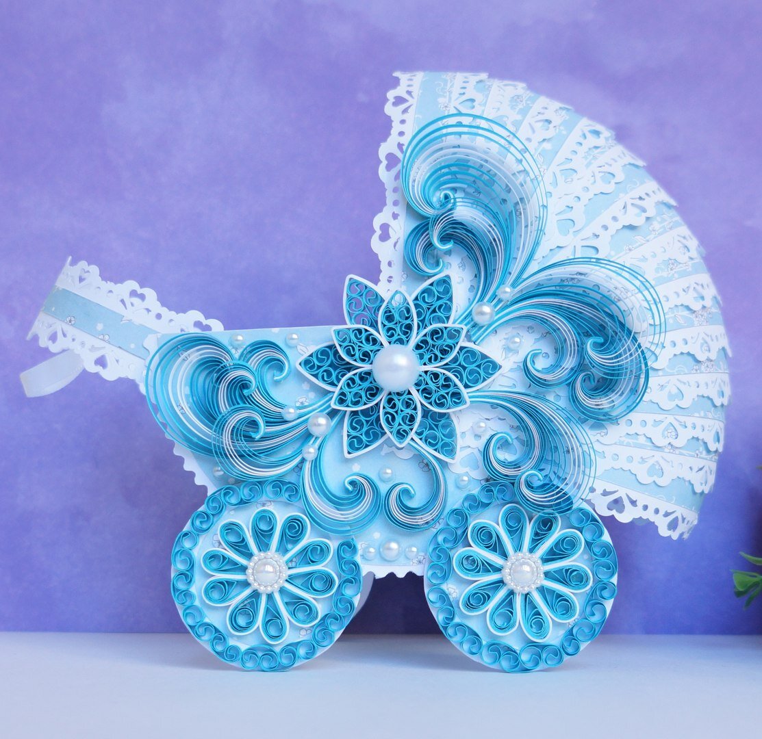 Открытка-коляска 