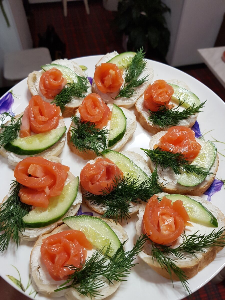 Бутерброды с красной рыбой, вкусных рецептов с фото Алимеро