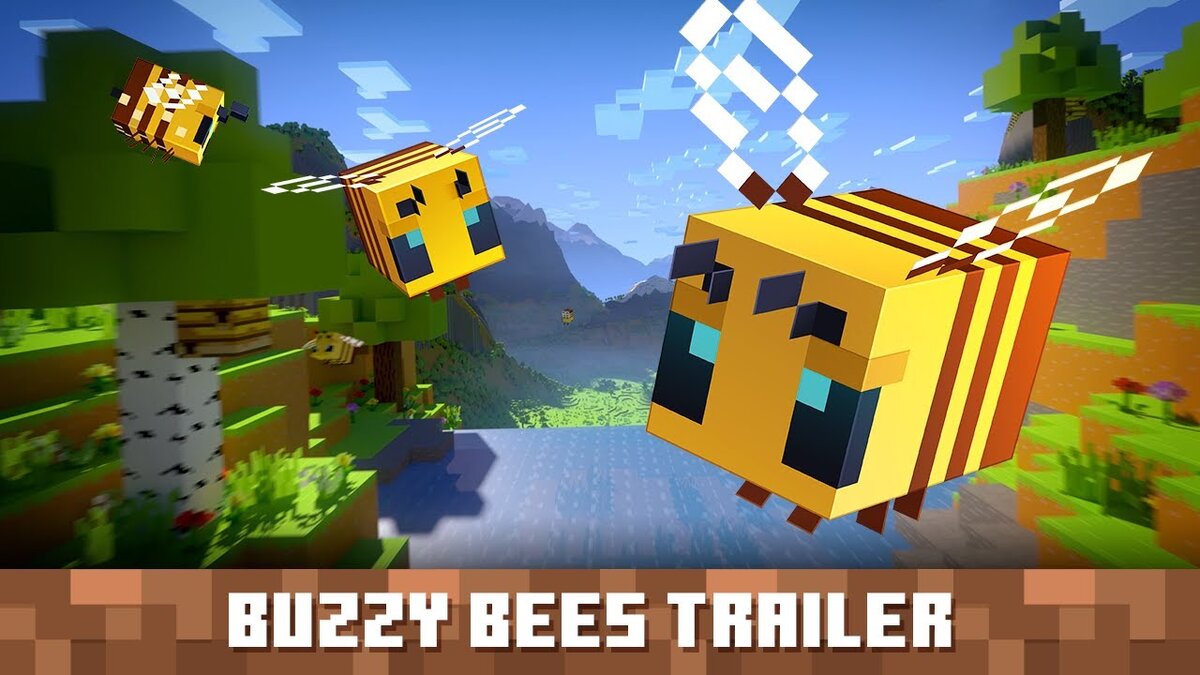 Майнкрафт трейлер. 1.15 Buzzy Bee. Minecraft Buzzy Bee. Трейлер МАЙНКРАФТА. Майнкрафт жужжащие пчёлы.