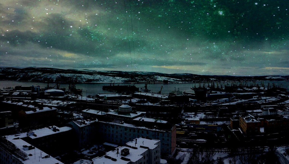 Полярная ночь в мурманске фото