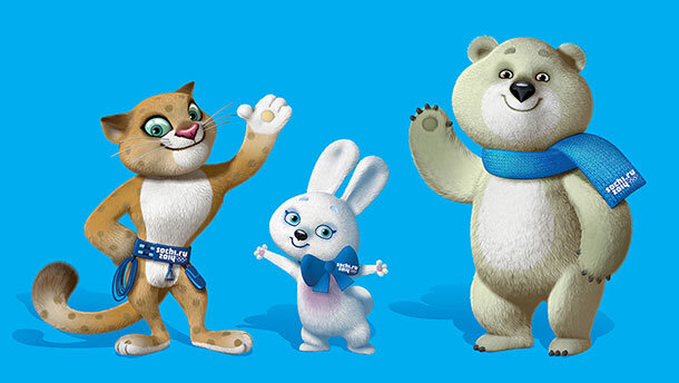 талисманы Сочи