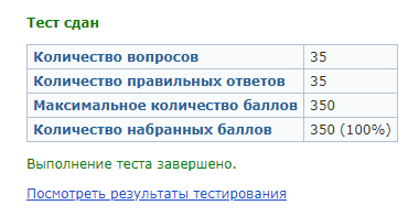 Сдан на 100% :)