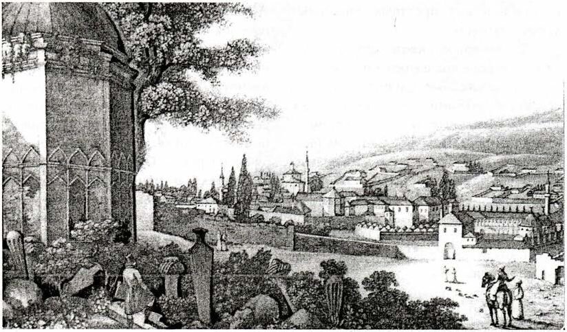 Бахчисарай. Вид ханского дворца. Гравюра С. Химли (krimoved-library.ru)Источник : https://m.realnoevremya.ru/art...