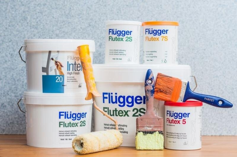 Краски Flugger для стен, потолка, мебели