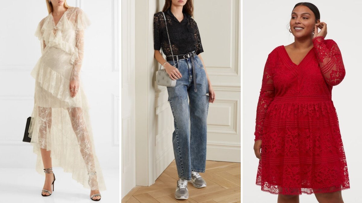 Разная фактура кружева