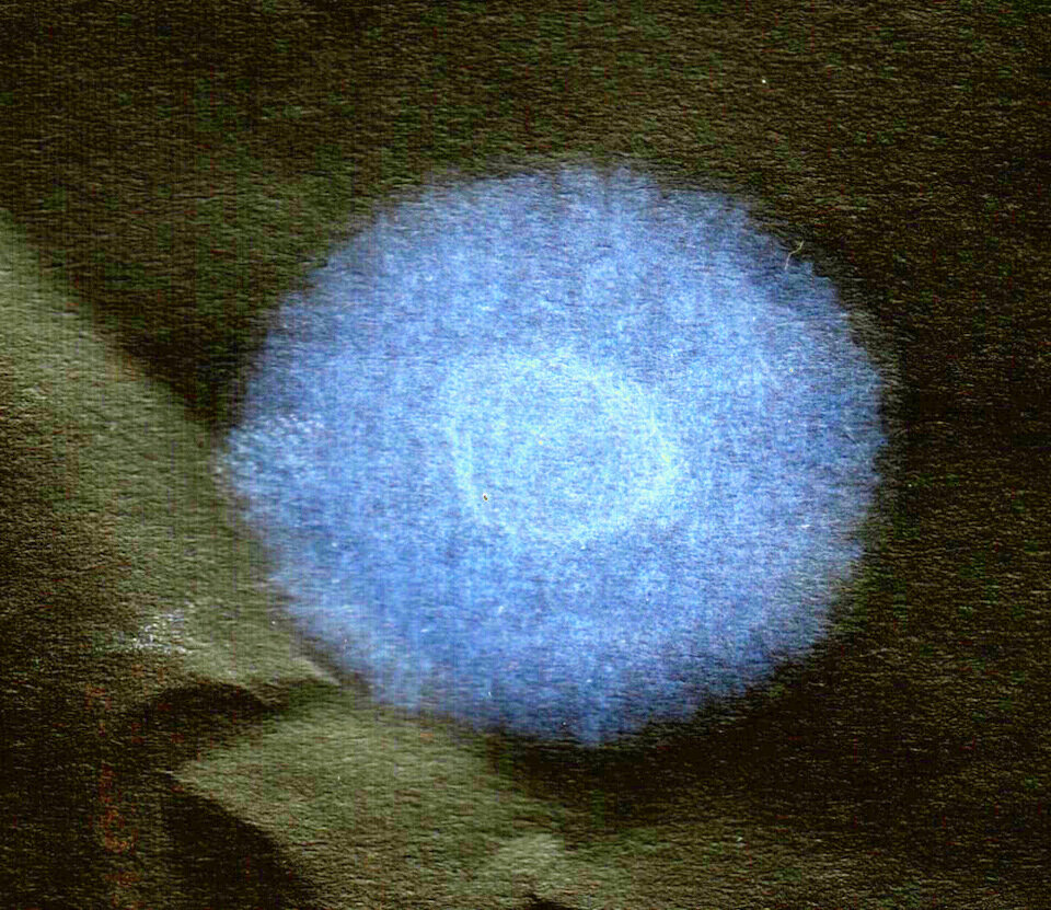 Пробег 1000 км. Хроматограмма показывает ядро и большую зону чистого масла.