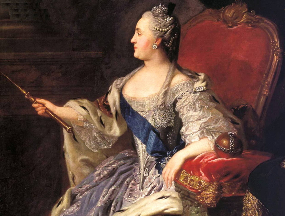 Портрет Екатерины II. Худ. Ф.С. Рокотов. 1763