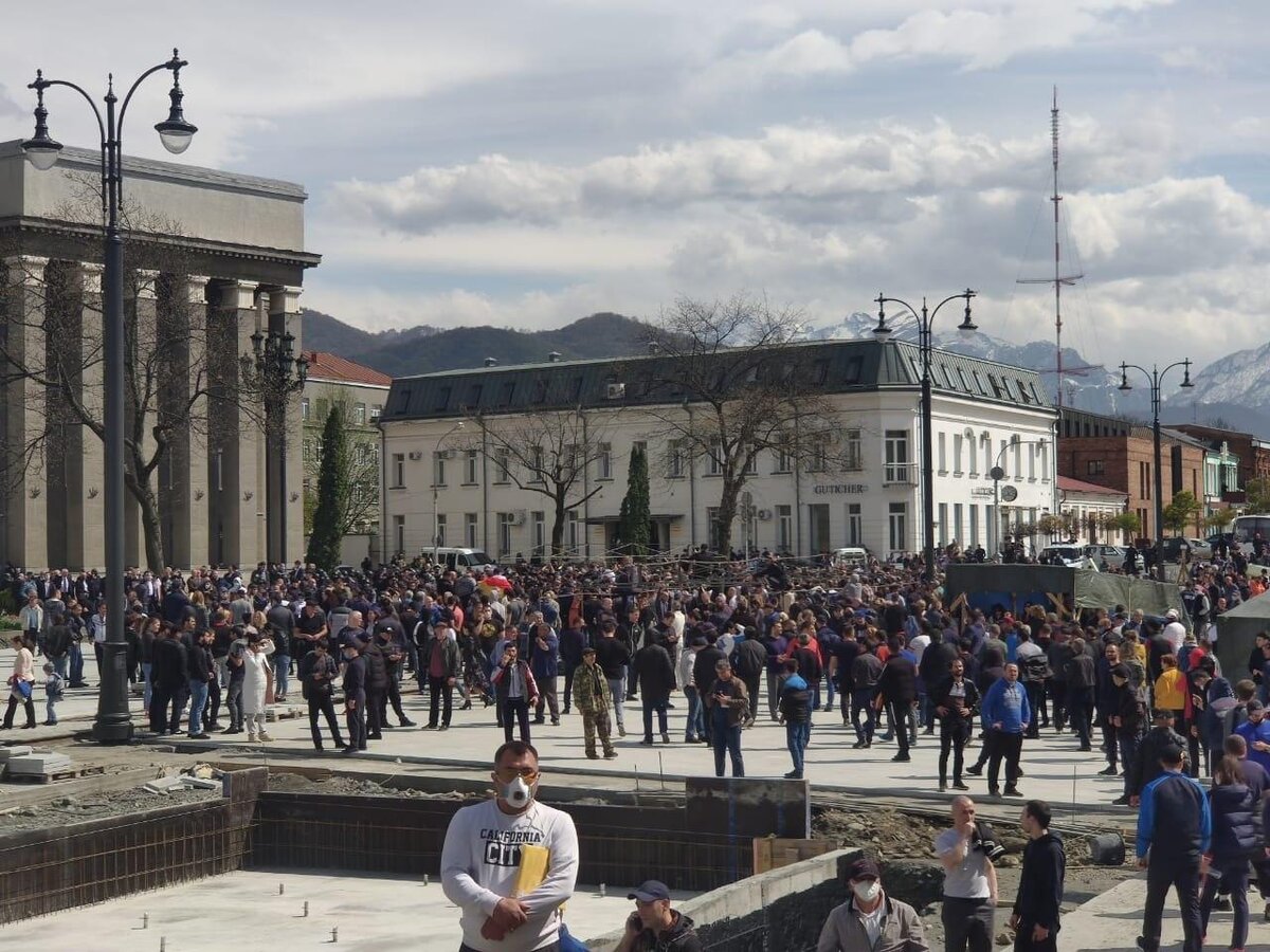 Владикавказ. Площадь Свободы. 20.04.2020 Фото из интернета