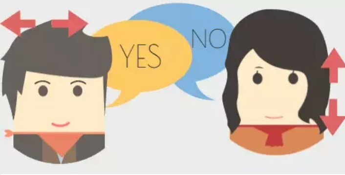 покачивание головой. кивок жест. человек кивает. жест головой да. кивание головой.