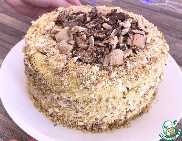 Торт из 3 ингредиентов, вкусный и простой в приготовлении. Справится даже ребёнок, так как этот торт без выпечки.