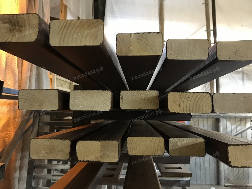 Рейки из массива дерева для самостоятельного монтажа реечной декоративной  перегородки от столярной фабрики Лесобаза.рф