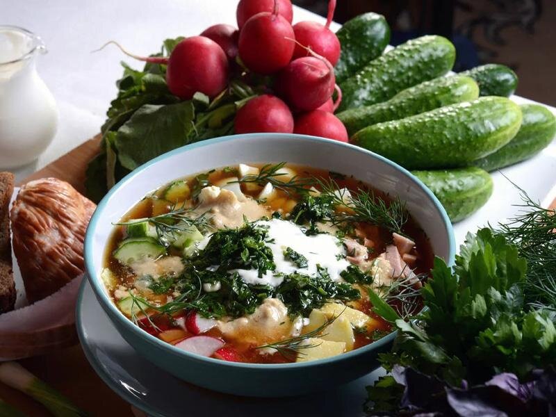 Главный русский летний суп. Окрошка.  