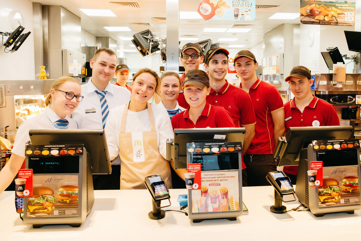 Работа в McDonald’s.