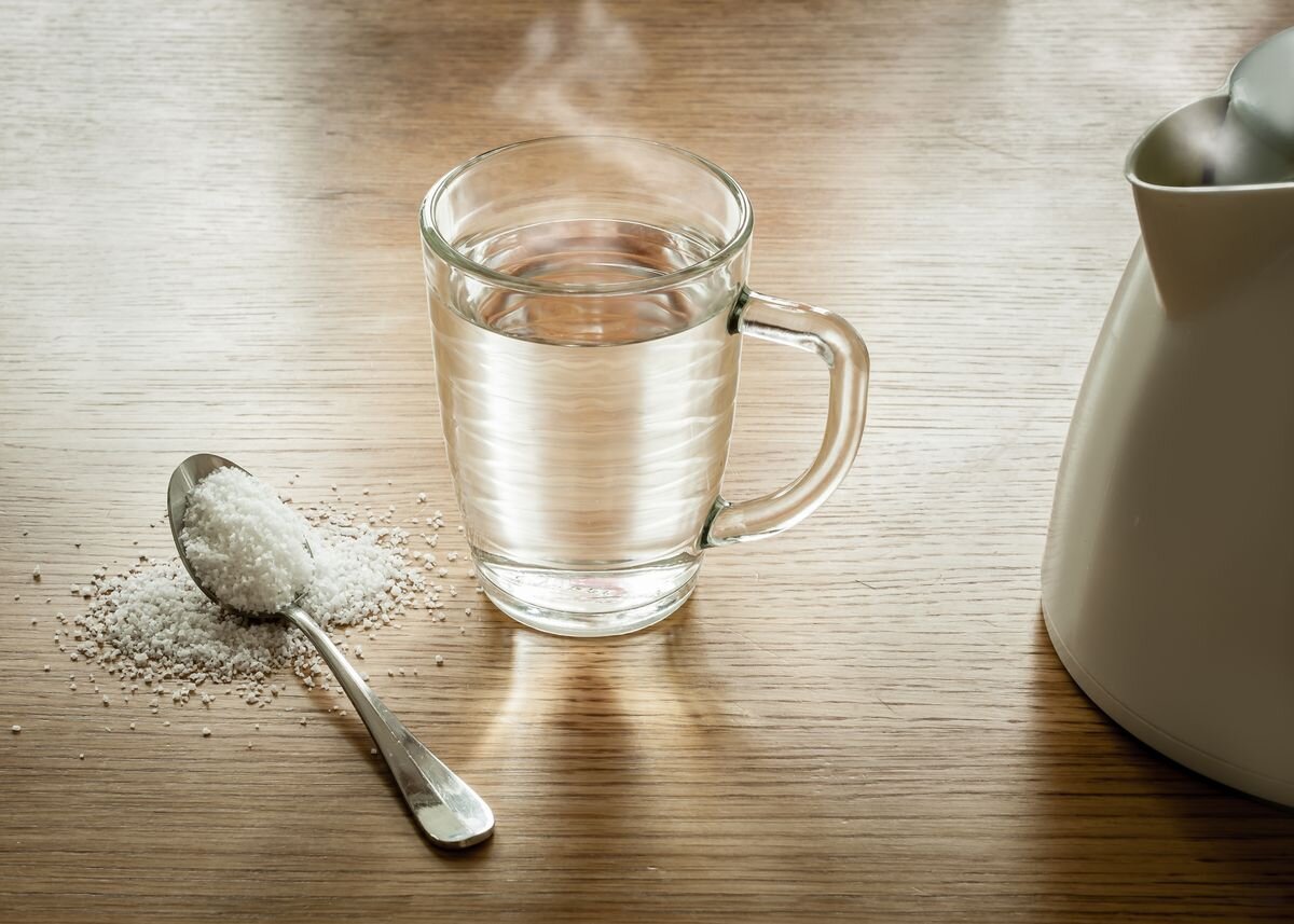 Горячая вода в стакане