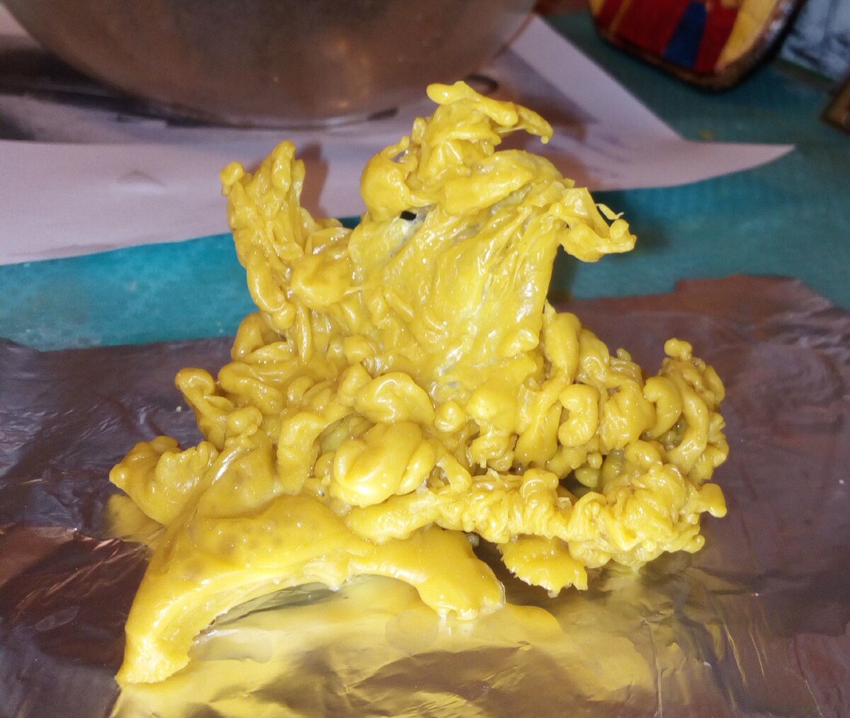 Это пример отливки на воск энергетического негатива с ауры человека