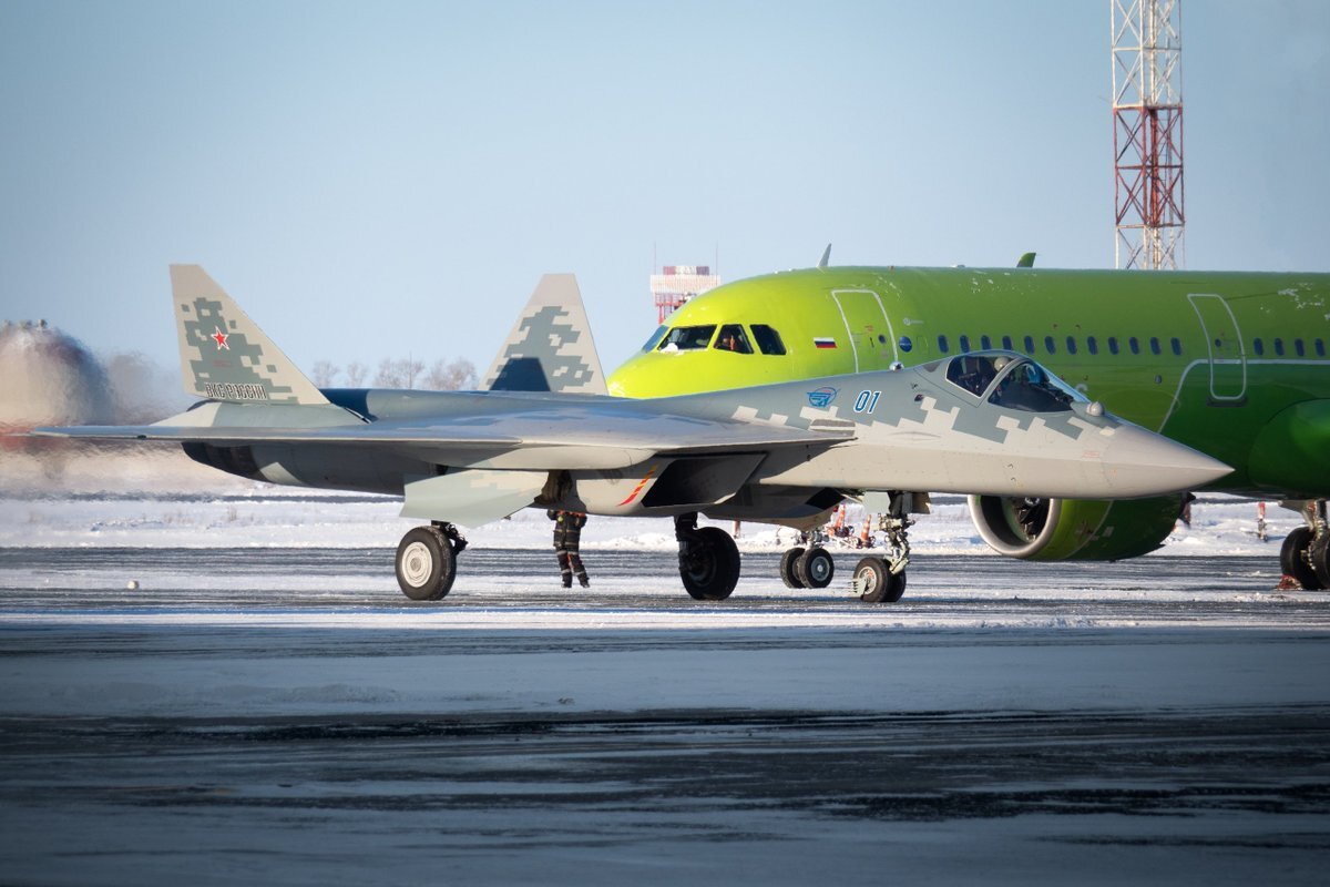 Первый СУ-57 для ВКС России./ Источник фото: Яндекс.Картинки