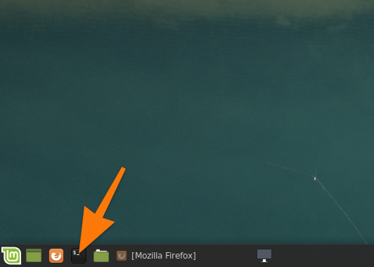 Иногда терминал закрепляют в списке избранных программ