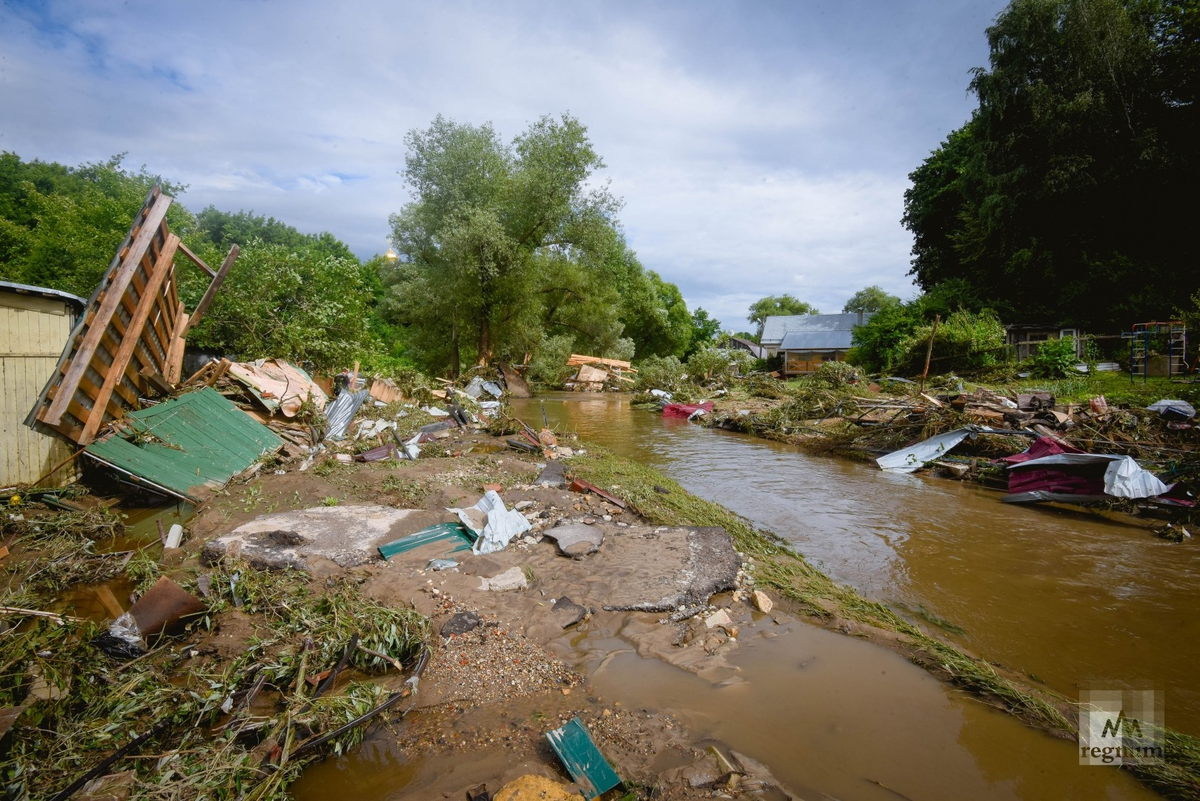 Там где прошел  бурлящий поток Городянки. Фото из открытых источников.