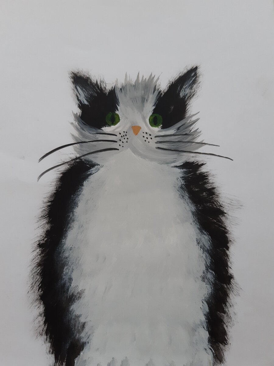 Эта зеленоглазая красавица совсем не похожа на нашу Василису. Одна из моих первых рисунков.