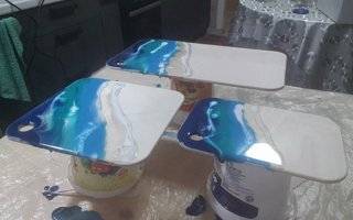 Процесс заливки.