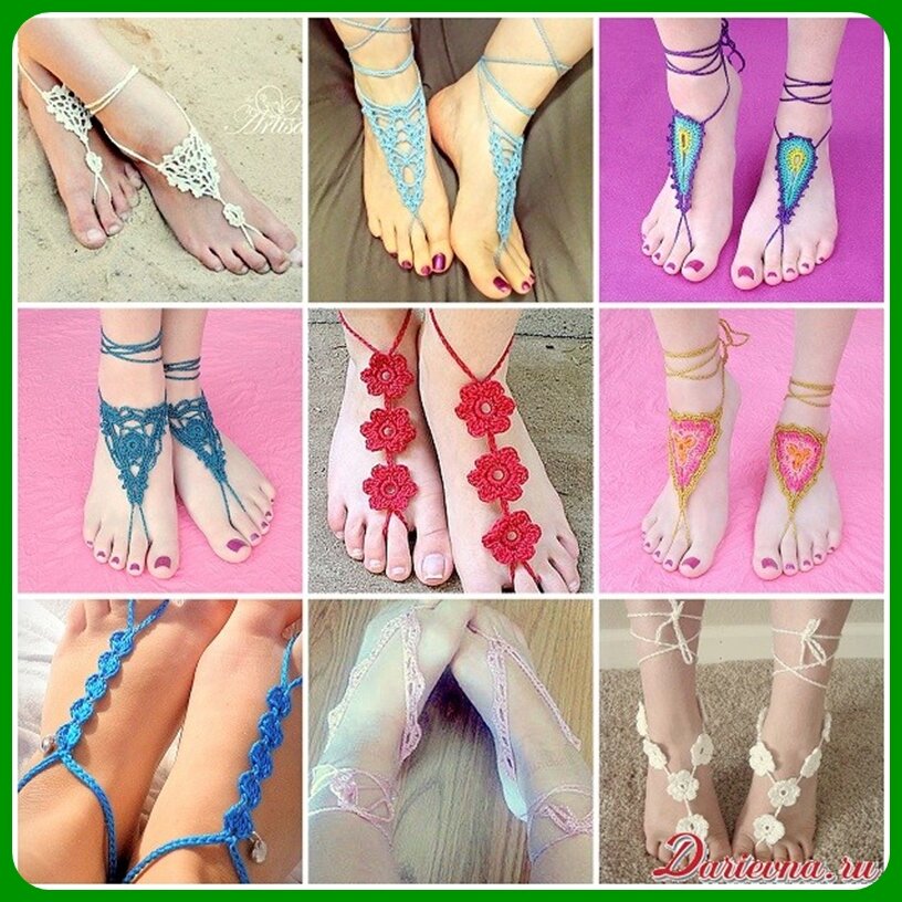подобные украшения для ног очень популярны этим летом
