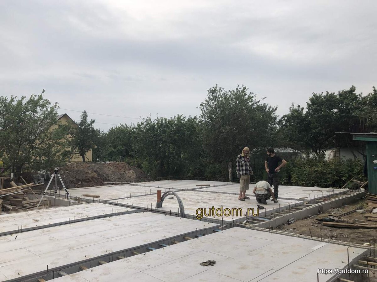 Жилой модуль в Кущёвской фундамент