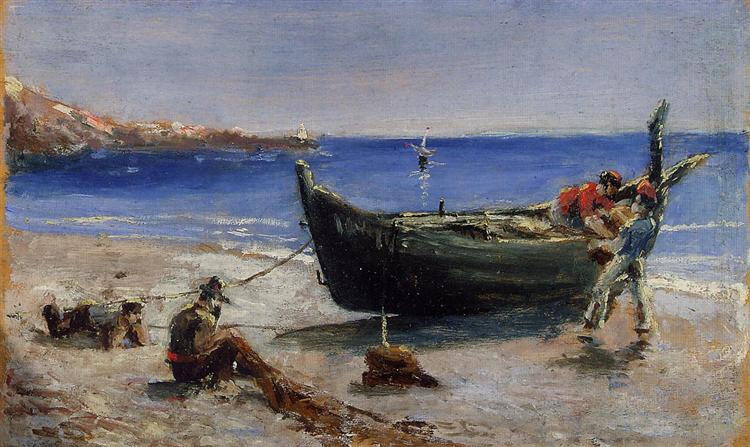 Анри Тулуз-Лотрек — «Рыбацкая лодка», 1880 г.