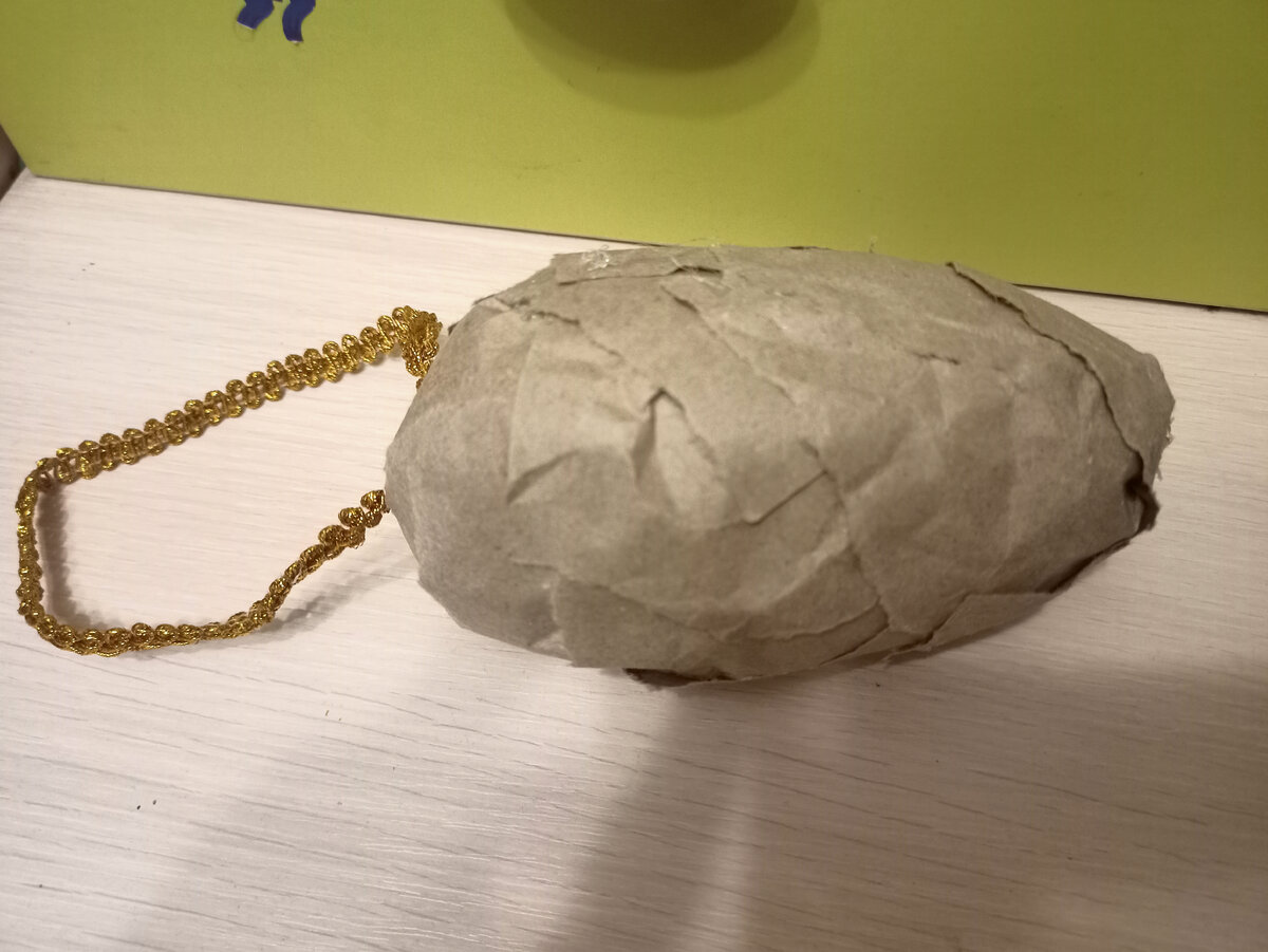 Мастер класс, сделай сам, шишка из картона, фото