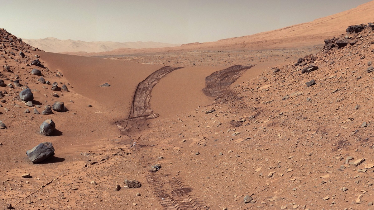 Фотография Марса с марсохода Curiosity. Взято из Яндекс-картинок