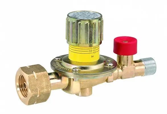 Регулируемый газовый редуктор с защитой от порыва шланга