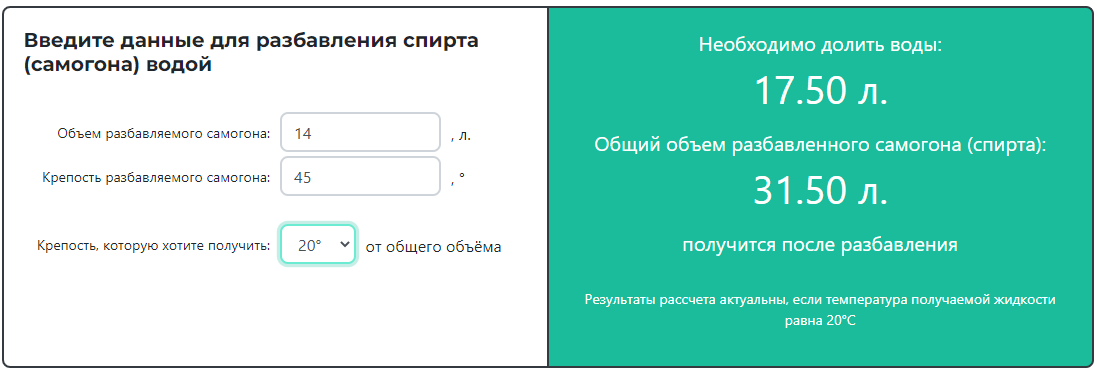 Самогон первый перегон до скольки градусов