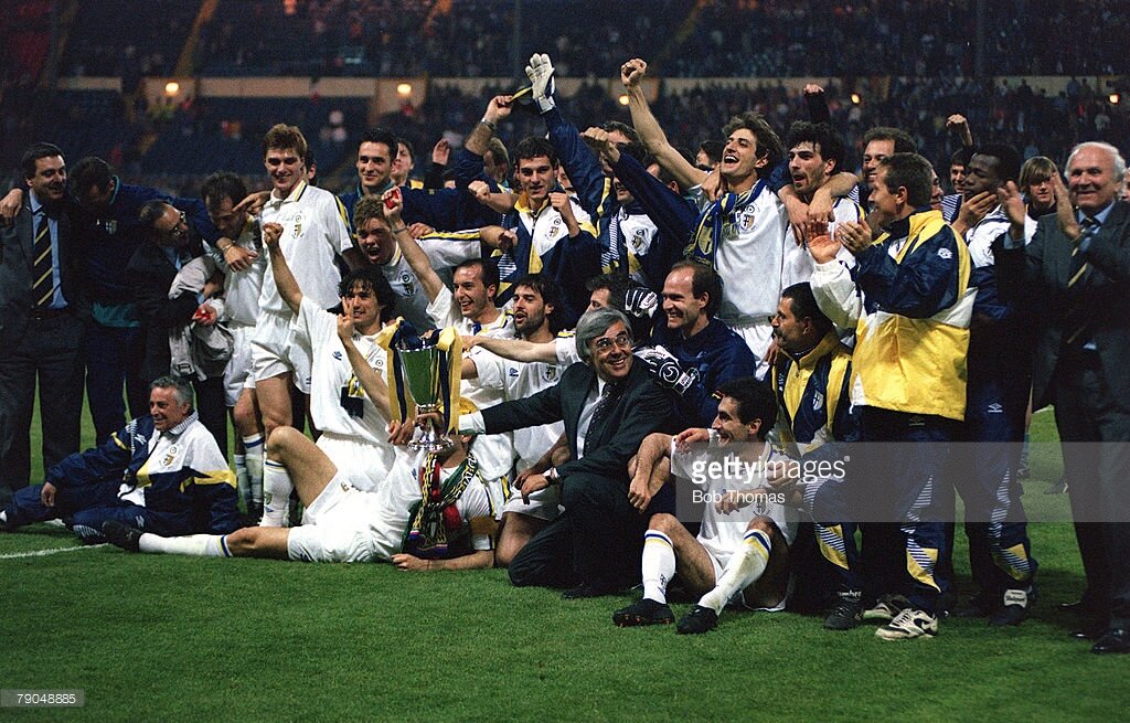 12 мая 1993 года "Парма" одолела "Антверпен" в финале Кубка обладателей кубков на лондонском "Уэмбли" со счетом 3:1.