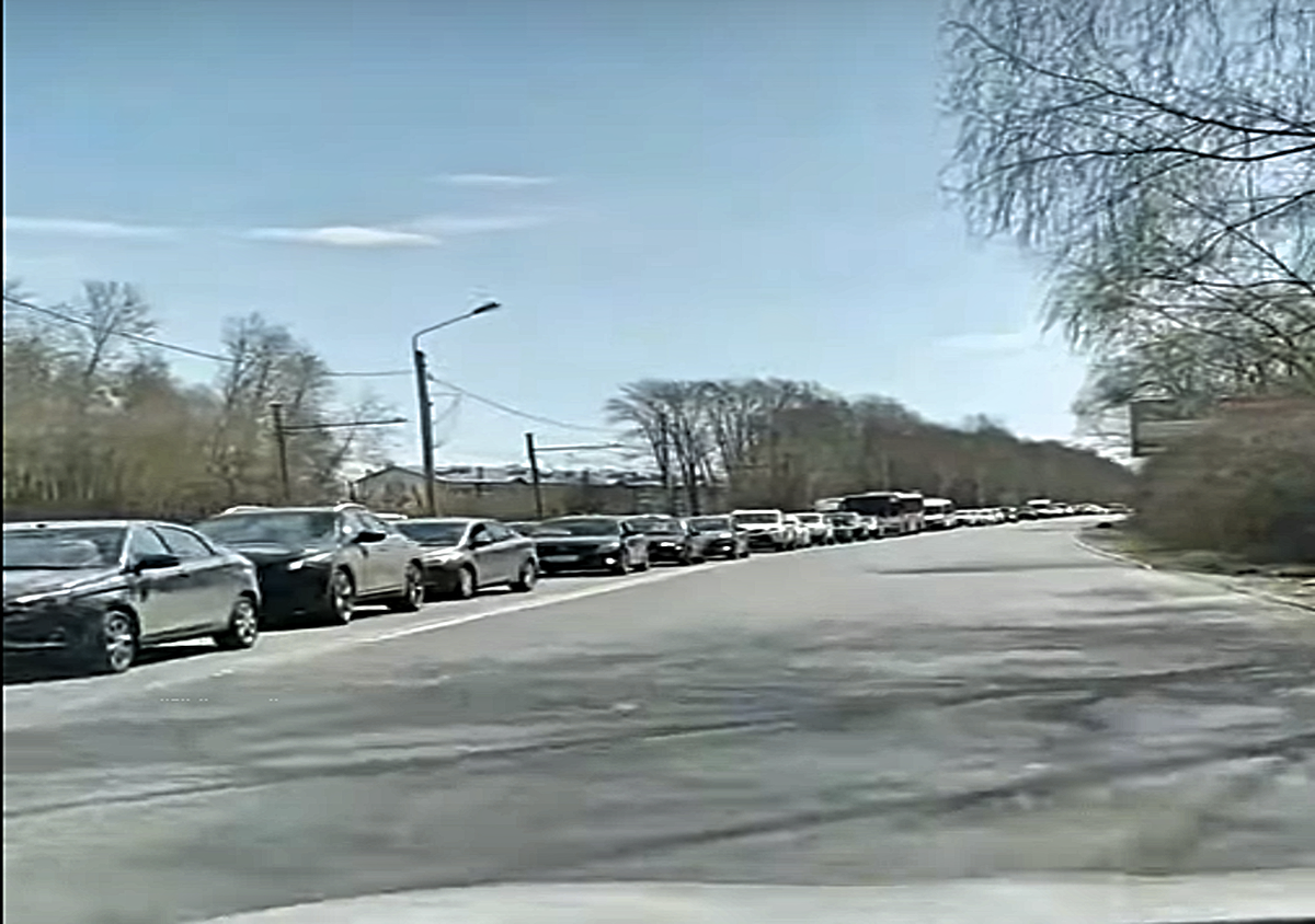 пробки в сторону ишеевского кладбища