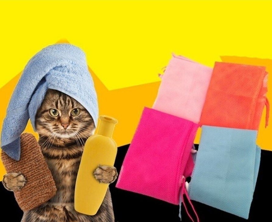 Разноцветные мешки для купания кошек Multi Sale. Цена: 689 руб., артикул: 41995850 на Wildberries