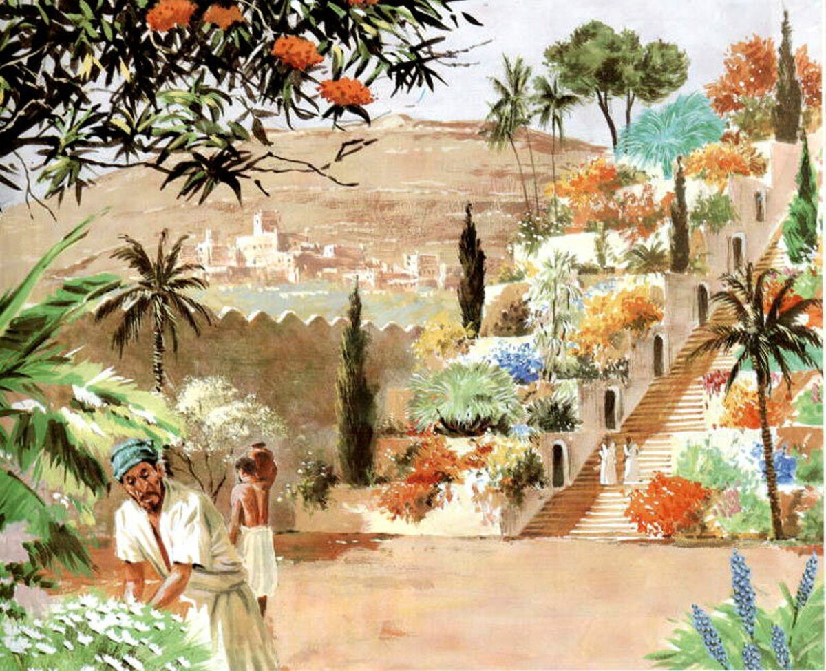 Древний Вавилон сады Семирамиды