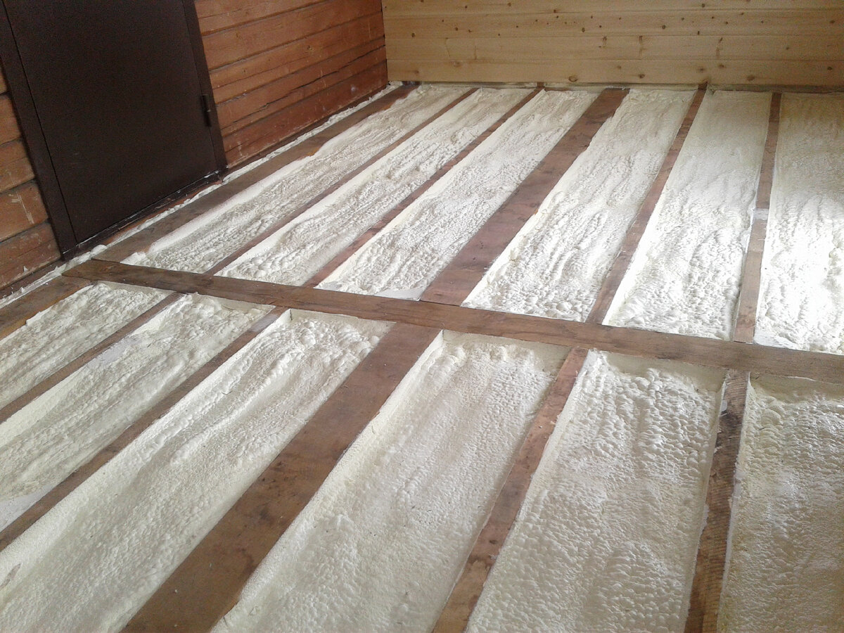 Утепление пола пенополиуретан