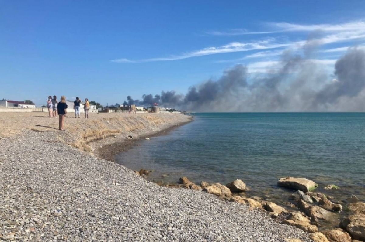    Пляж в Новофедоровке не пострадал в результате ЧП на аэродроме