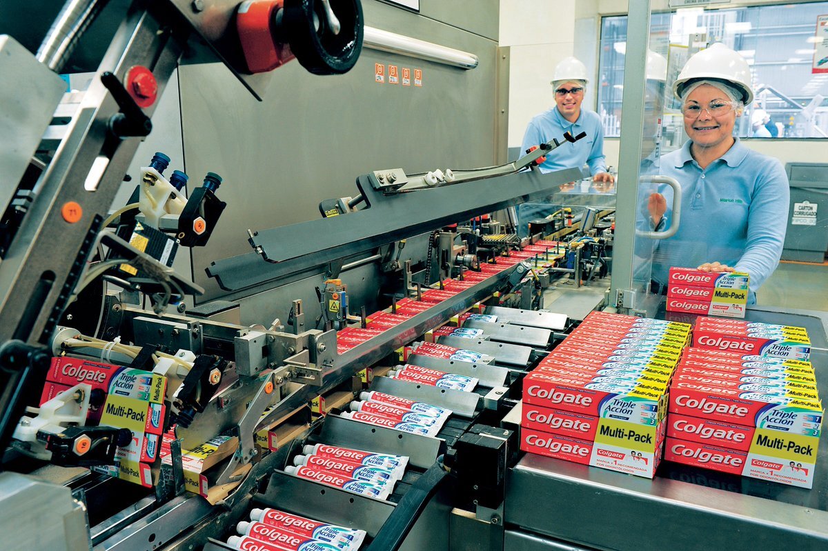 Производство зубной пасты Colgate 