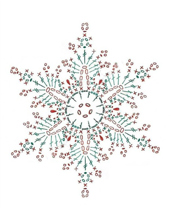 61 схема вязаных снежинок: украшаем дом к новогодним праздникам