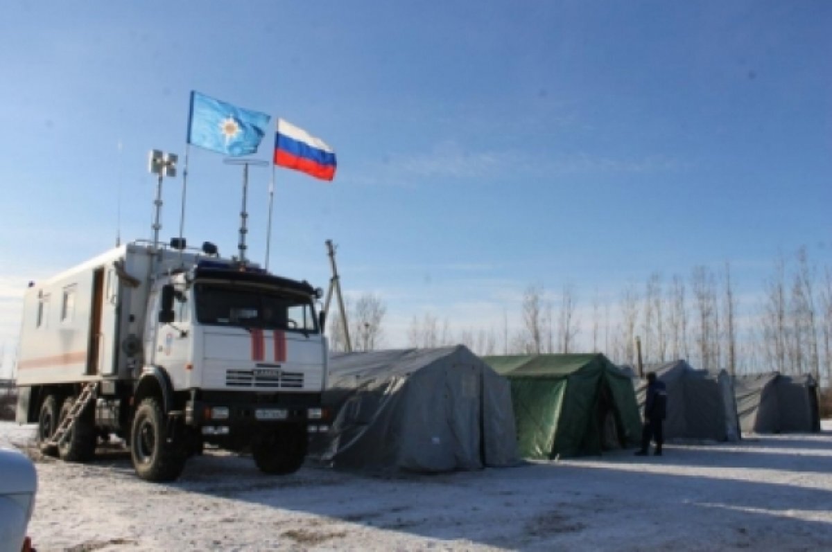    В Богородске спасатели развернули мобильный пункт обогрева для 9000 человек