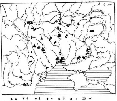 Черняховская археологическая культура карта