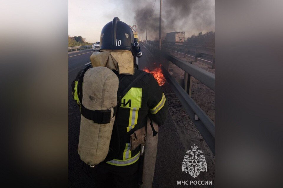    На трассе Хлевное - Липецк вспыхнула иномарка Пресс-служба ГУ МЧС Липецкой области.
