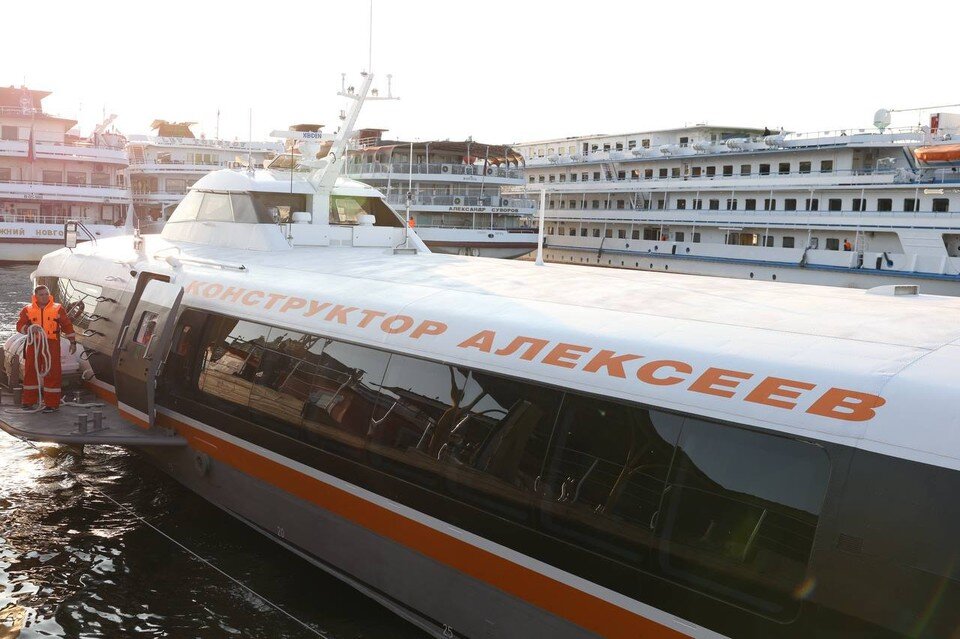    Судно названо в честь Ростислава Алексеева. Фото: Тг-канал Глеба Никитина.